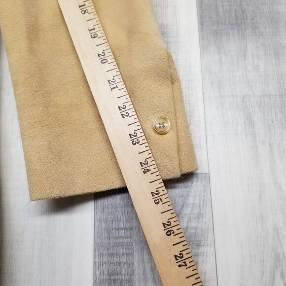 ✅VTG Goldwaters Blazer Mens Beige Custom Fabric Jacket Western Style Coat 21”/31 - Picture 10 of 14